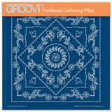 Jazz's Spring Daffodils Frame A5 Square Groovi Plate