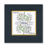 Jazz's Floral Panels & Petite Sentiments A5 Square & A7 Stamp Collection