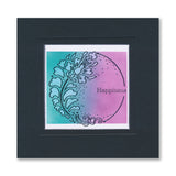 Barbara's Strength - Floral Crescent - Two Way Overlay A6 Stamp Set