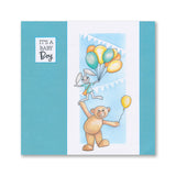 BIP the Bear Characters A5 Square Stamp & Mask Collection with FREE A4 Stencil worth £8.49