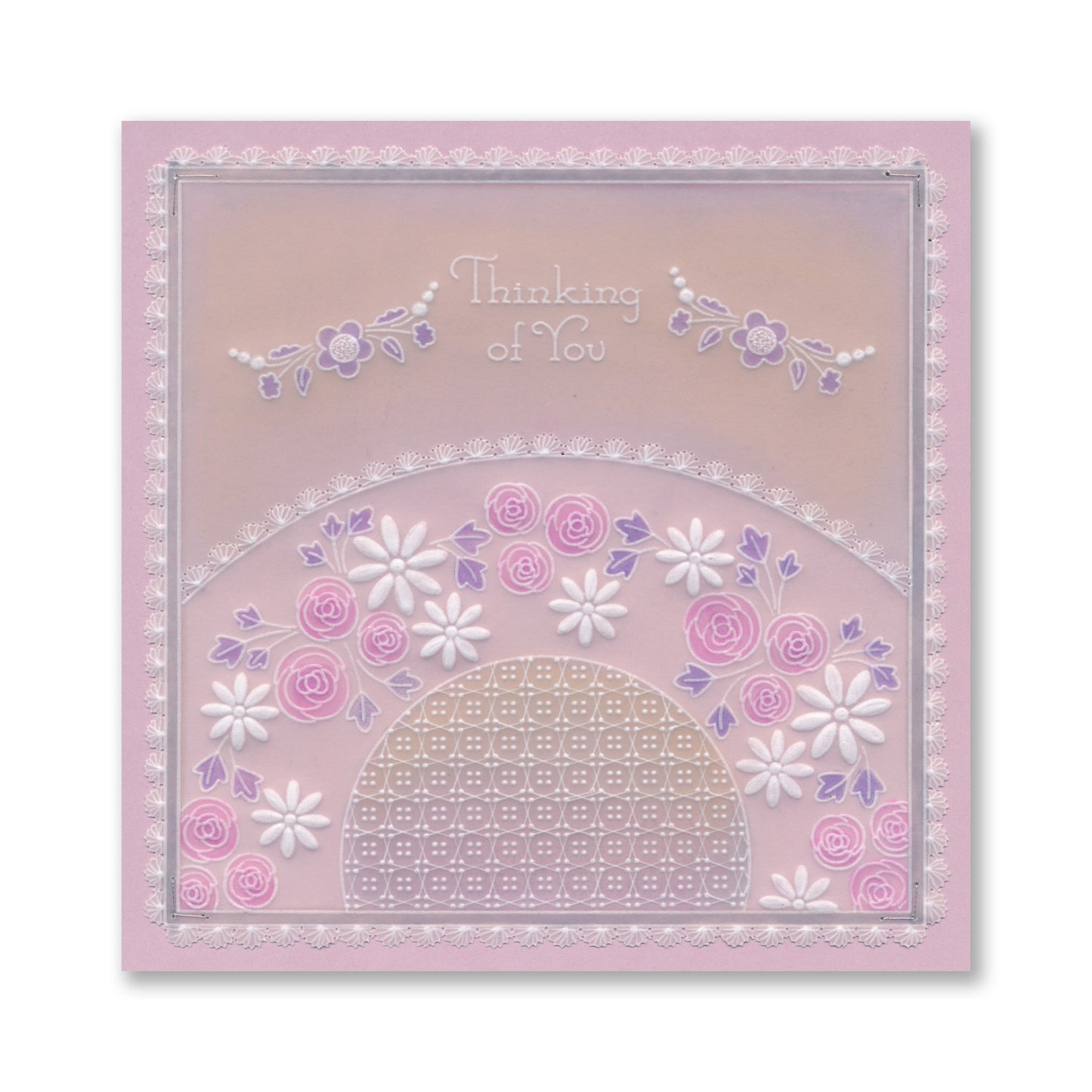 Tina's Thinking of You Rosie Doodles All in One A5 Square Groovi Plate