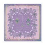 Tina's Embroidery Baubles A5 Square Groovi Plate