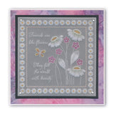 Tina's Flower Frames Quartet A5 Square Groovi Plate Set