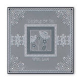 Tina's Flower Frames Quartet A5 Square Groovi Plate Set