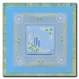 Tina's Small Christmas Corners 4 A5 Square Groovi Plate