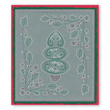 Tina's Christmas Embroidery A5 Square Groovi Plate Quartet