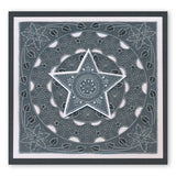 Tina's Embroidery Holly & Star A5 Square Groovi Plate