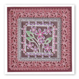 Tina's Flower Frames Quartet A5 Square Groovi Plate Set