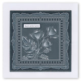 Tina's Floral Spray & Floral Flutterby A6 & Spacer Groovi Plate Trio
