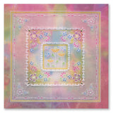 Tina's Flowerette Butterfly Parchlet A6 Square Groovi Plate