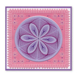 Tina's Teardrop & Petal Embroidery A5 Square Groovi Plate Duo