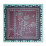 Tina's Primrose & Alliums Floral Delight A5 Square Groovi Plate