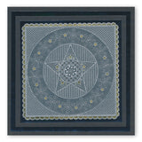 Tina's Embroidery Holly & Star A5 Square Groovi Plate