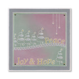 Tina's Christmas Parchlets A6 Square Groovi Plate Collection