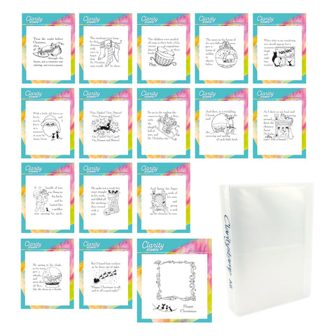 Twas the Night - Fine Line A6 Square & A5 Square Stamp & Folder Collection