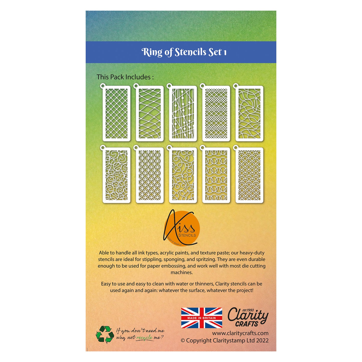 KISS Ring of Stencils Set 1