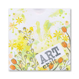 Jazz's Voucher Pouch Sentiments & Greeting A5 & A6 Square Stamp & Mask Duo