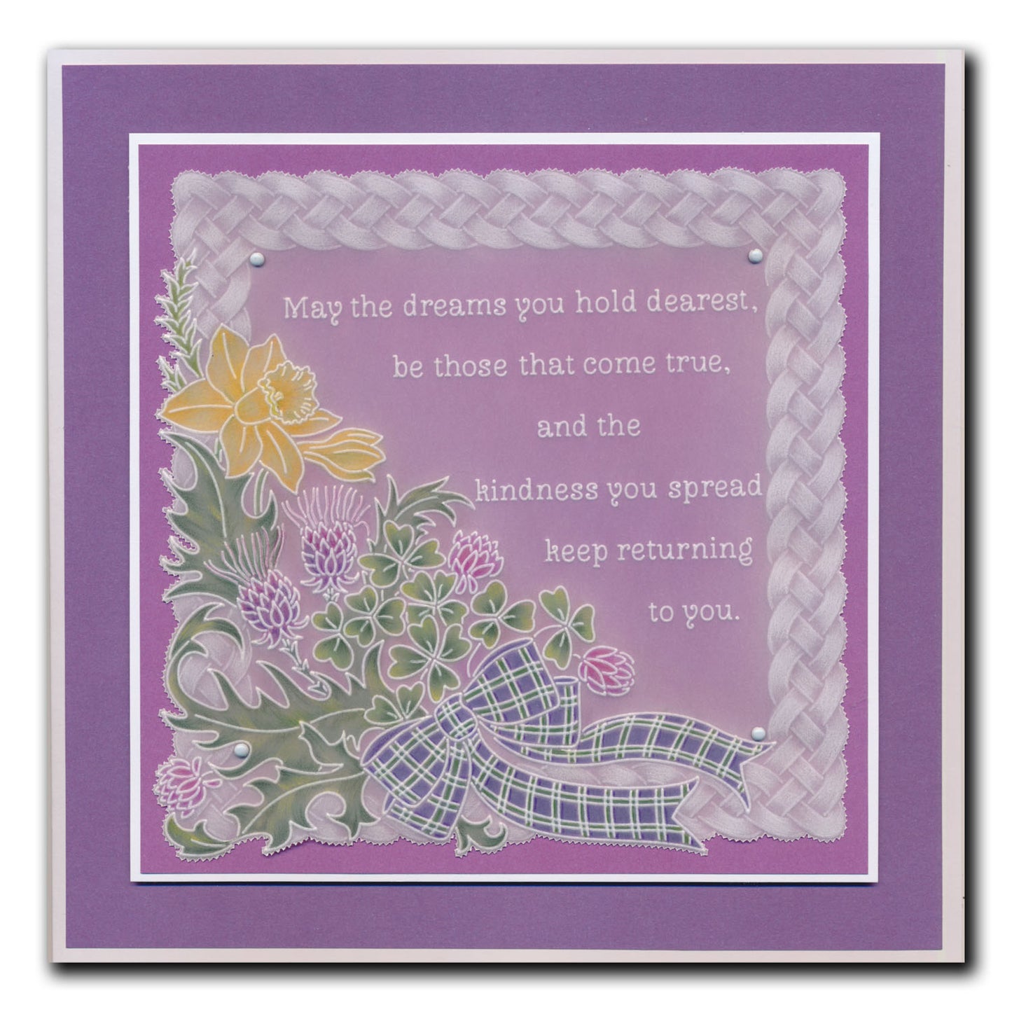 Linda's Irish Blessing Companion A5 Square Groovi Plate