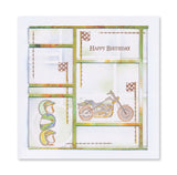 Abstract Layout, Infusions and Wheels & Wings Die, Stamp, Paper & Inspiration Collection