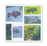 Abstract Layout, Infusions and Wheels & Wings Die, Stamp, Paper & Inspiration Collection