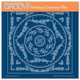 Jazz's Winter Mistletoe Frame A5 Square Groovi Plate