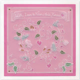 Linda's Hearty Wreath A4 Square Groovi Plate