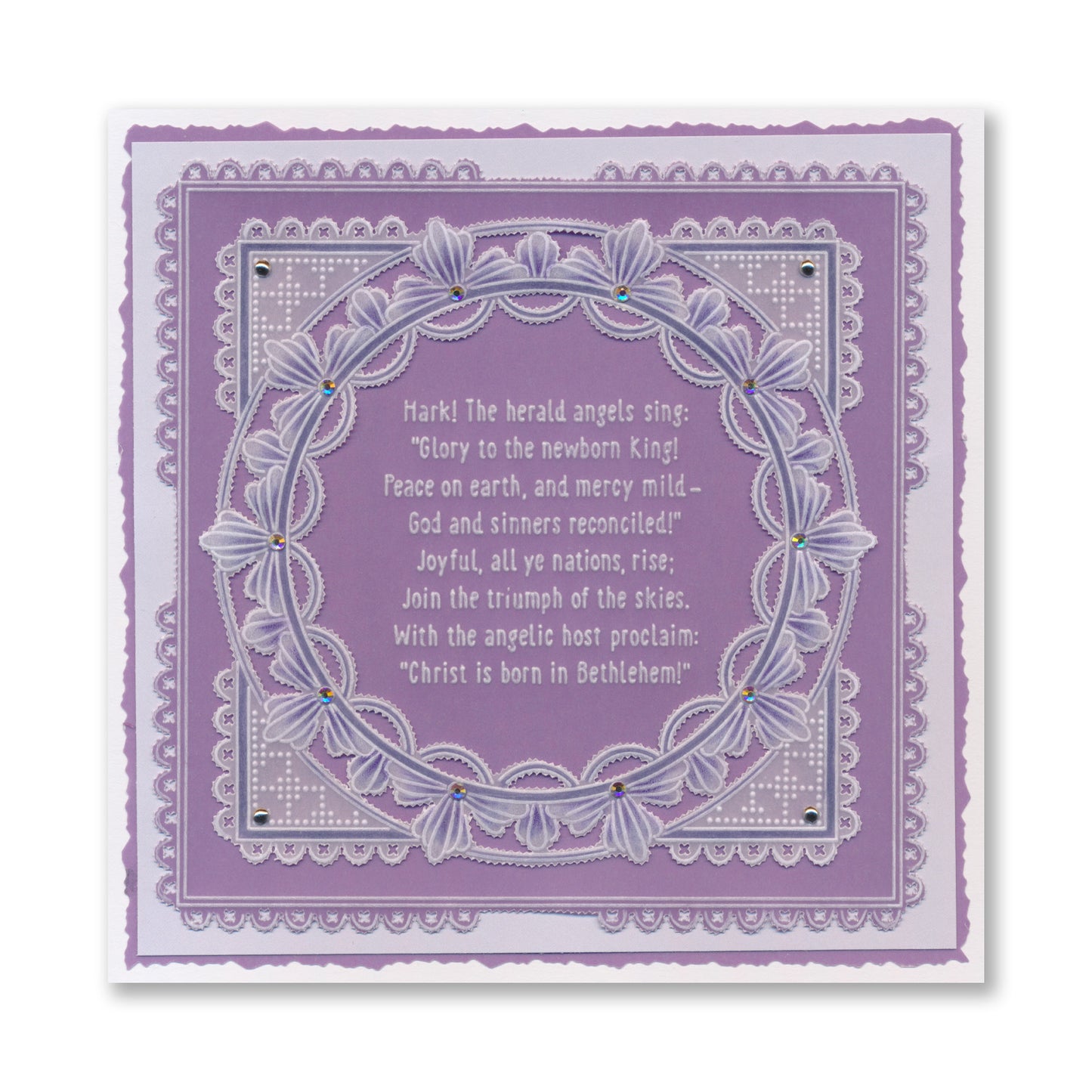 Midi Framed Christmas Hymns - Hark! the Hearld Angel Sings Midi Groovi Plate