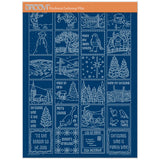 Jayne Nestorenko Christmas Winter Scenes Sampler A4 Groovi Plate