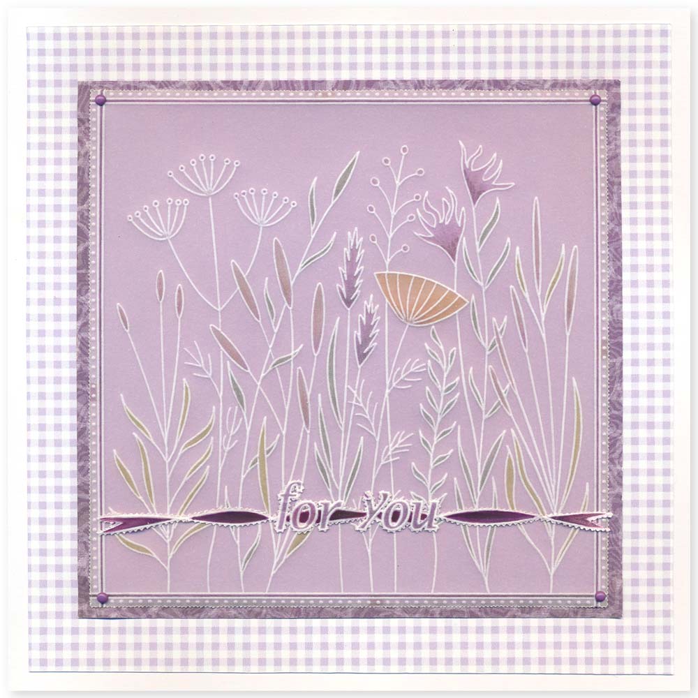 Meadow Grasses A5 Square Groovi Plate