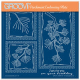 Barbara's SHAC Scots Pine Floral Panels A5 Square Groovi Plate