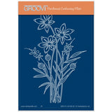 Barbara's Star Flower Spray A6 Groovi Plate