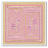Barbara's SHAC Japonica Floral Panels A5 Square Groovi Plate