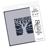 Panoramic Aperture - One Tree 5" x 5" Stencil