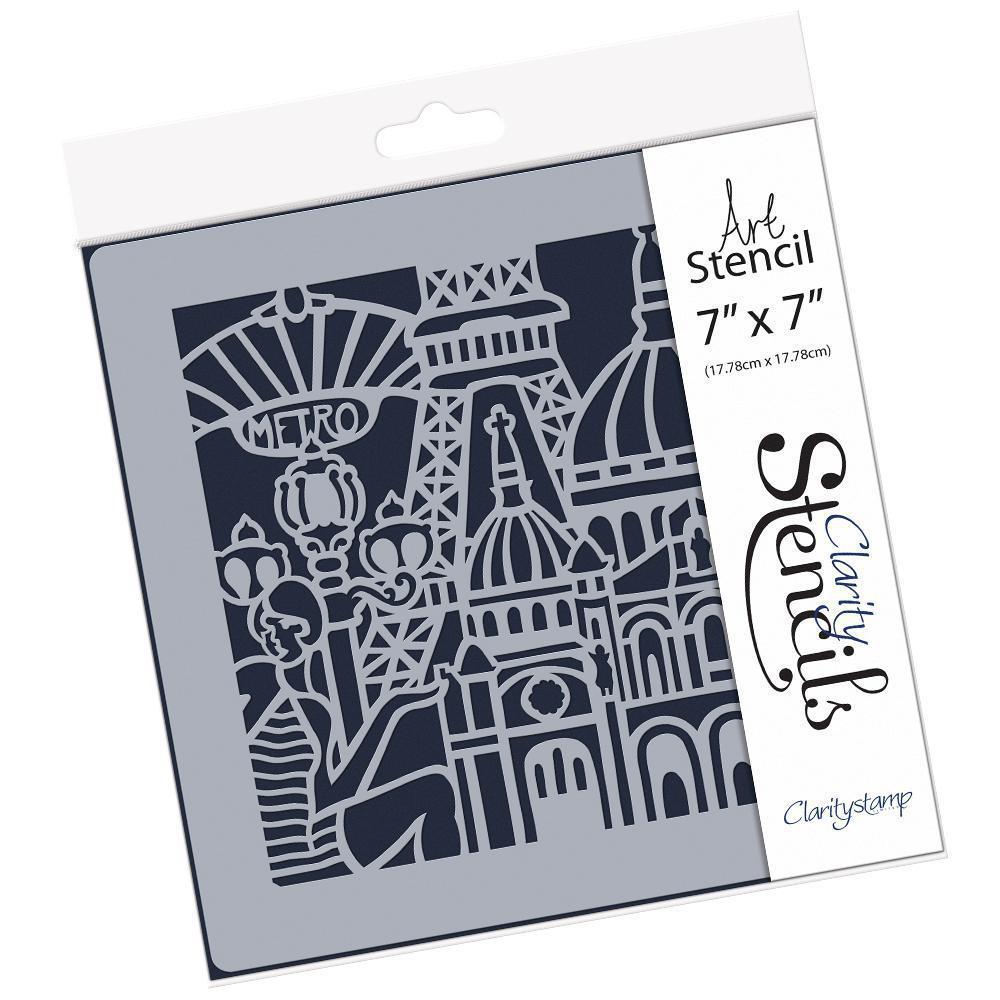 City of Paris 7" x 7" Stencil