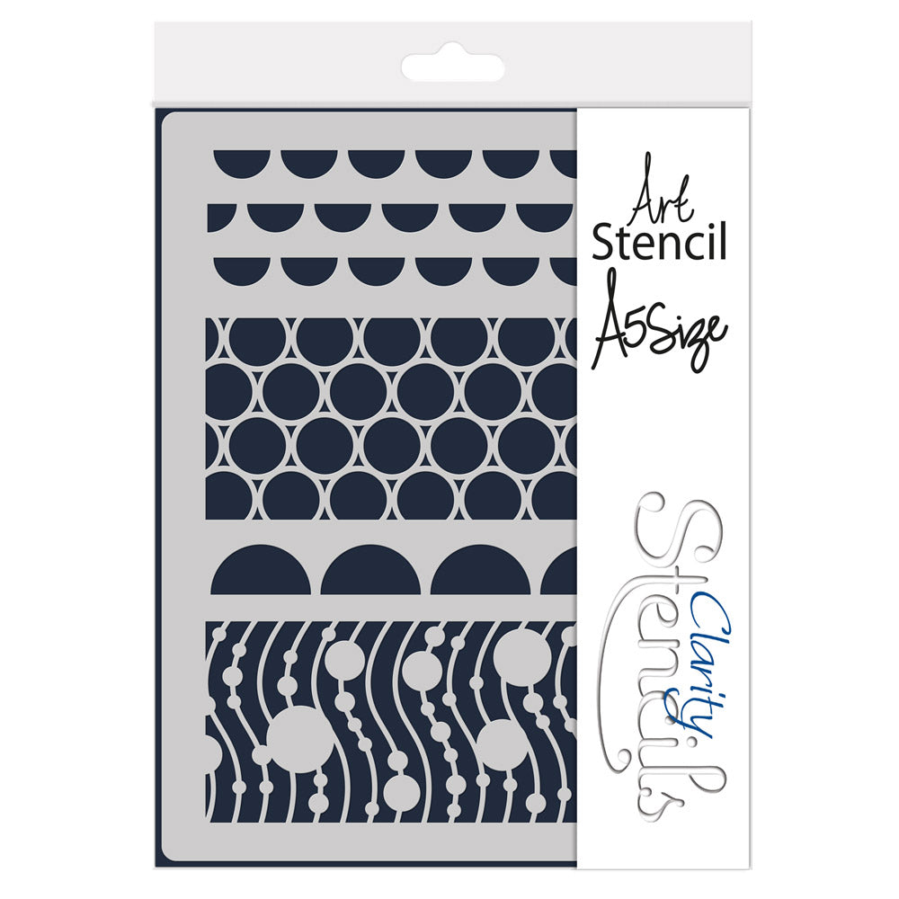 Circles Decorative Panel A5 Stencil