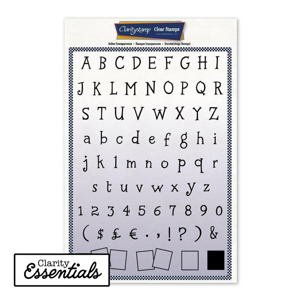 Tall Letterbox Alphabet & Numbers Infill A4 Stamp & Mask Set