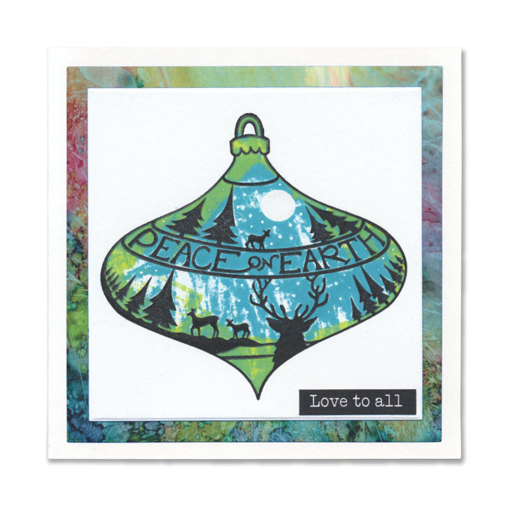 Barbara's Christmas Baubles - Two Way Overlay A5 Stamp & Mask Collection