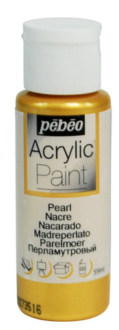 Pebeo Acrylic Paint 59ml - Pearl Gold