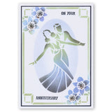 Ballroom Dancers A5 Stencil