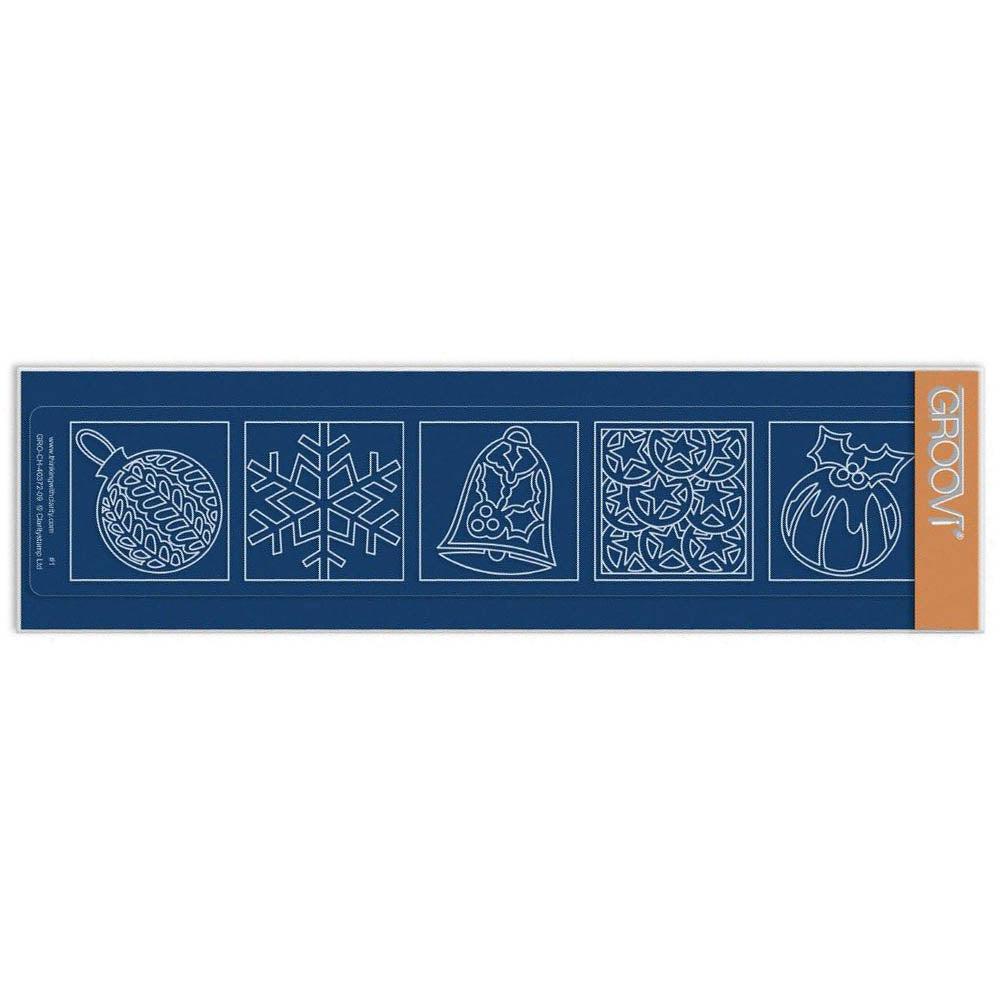 Christmas Squares - Pudding Groovi Border Plate