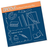 Hobbies & Pastimes - Art A5 Square Groovi Plate