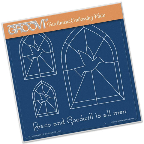 Dove Window A5 Square Groovi Plate