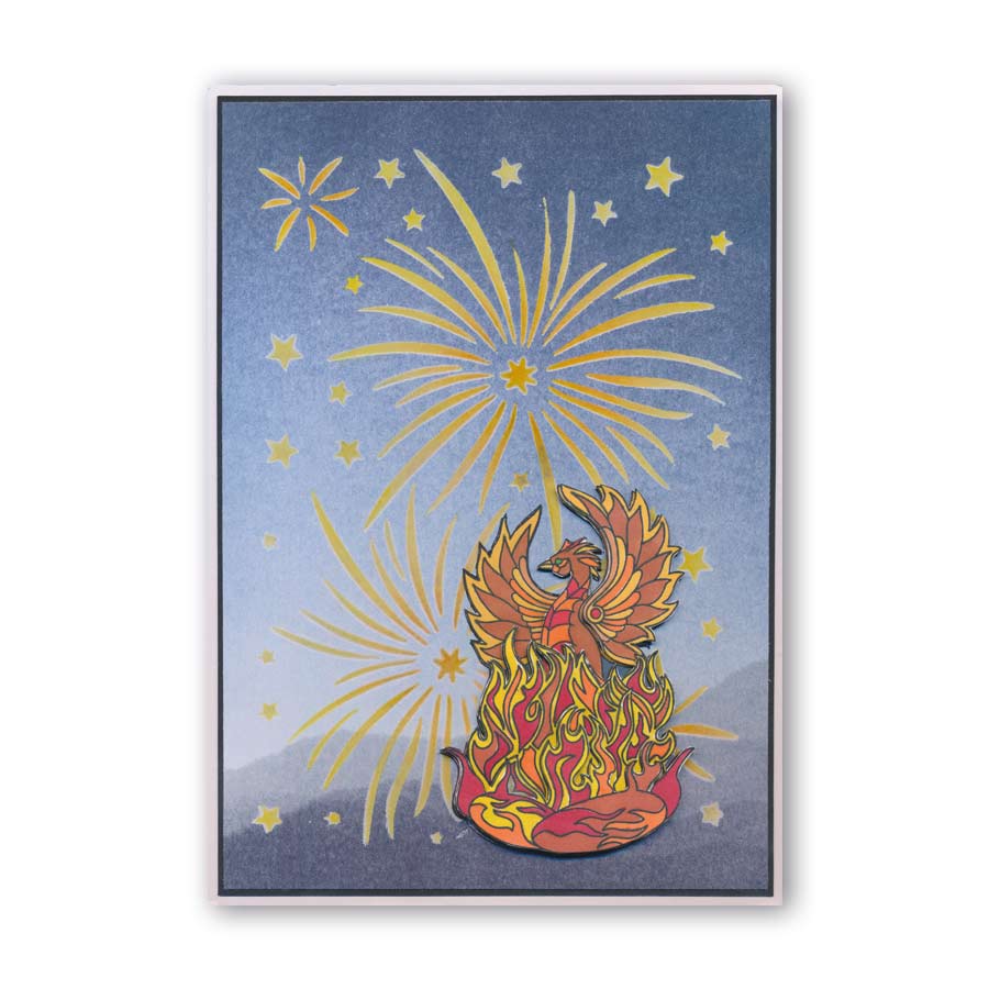 CLEARANCE Phoenix A6 Stamp & Mask