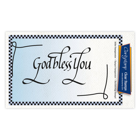 CLEARANCE God Bless You A7 Stamp Set
