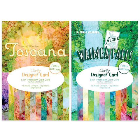 Toscana & Waimea Falls Designer Card Packs 5" x 7" - Petite Edition