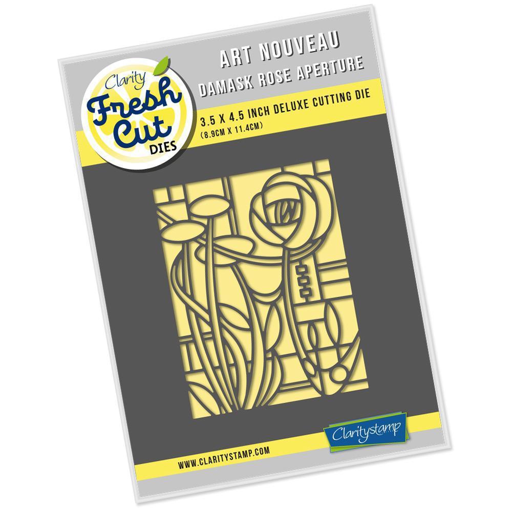 Art Nouveau Damask Rose Aperture Clarity Fresh Cut Die