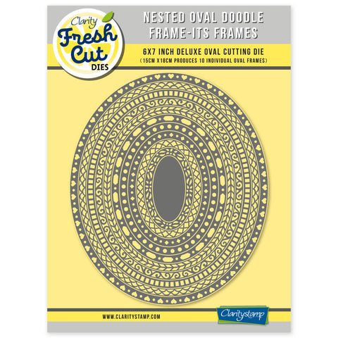 Nested Oval Doodle Frame-its Frames Die Set