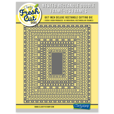 Nested Rectangle Doodle Frame-its Frames Die Set