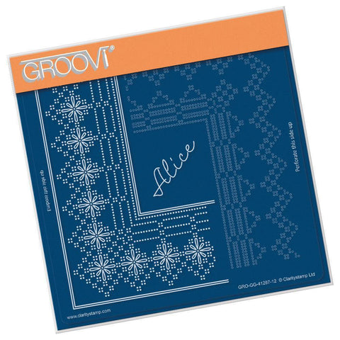 Princess Alice Lace Corner Duet A5 Square Groovi Piercing Grid (Straight)