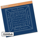 Alphabet Frame A4 Square Groovi Plate